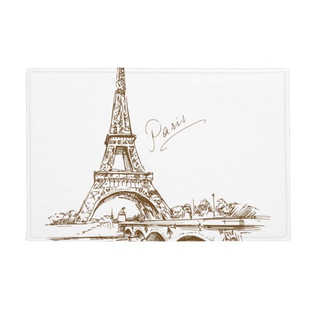 Tapis de sol antidérapant Paris Tour Eiffel pour éviter les glissades dans la cuisine