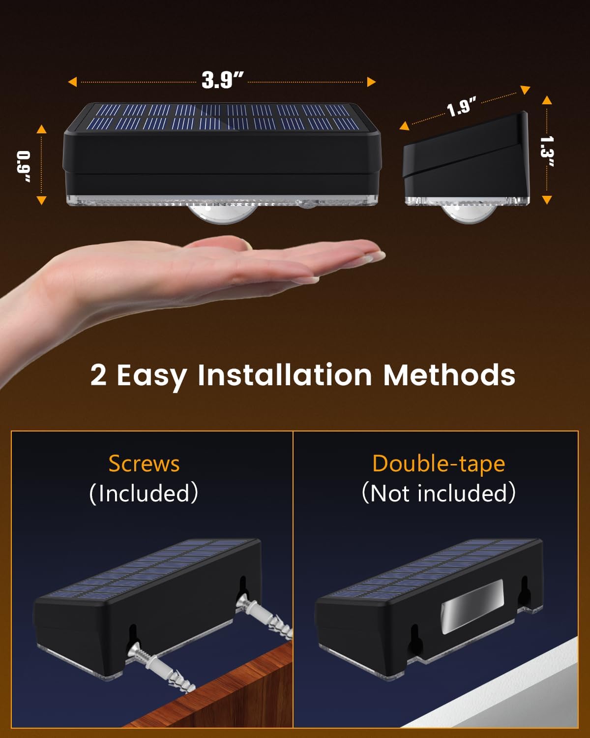 Solar Fence Lights Outdoor, 12 Pack, 50LM Ultra Bright, 3 Color Temperatures & RGB, IP65 Waterproof, Dusk-to-Dawn Solar Powered Fence Lights for Patio, Railing, Pool, Porch, Backyard(Black) - Image 6