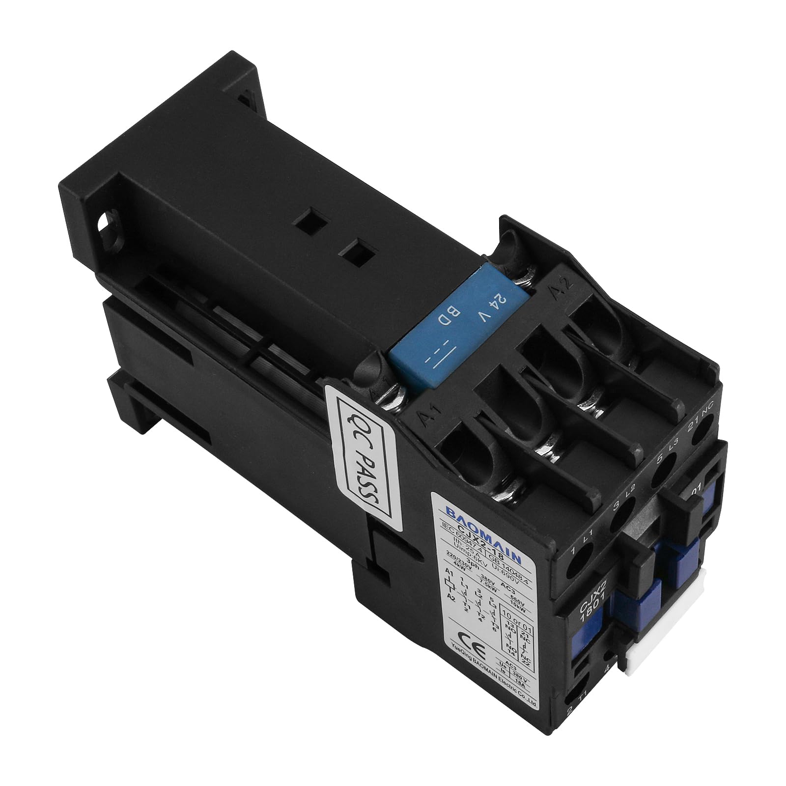 TIOYW CJX2-K 220V 50/60Hz 6A 9A 12A Mini AC Contattore Din Rail 3P