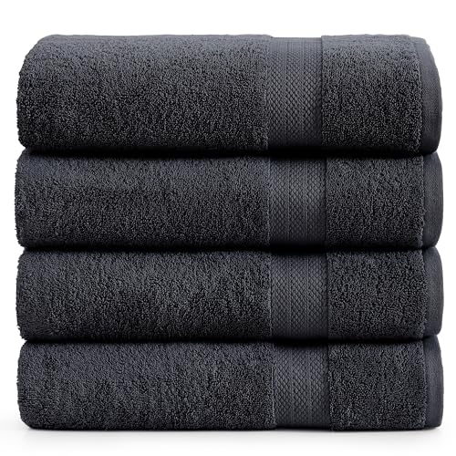 LANE LINEN 100% Luxury Cotton Bath Sheets Set of 4 (35
