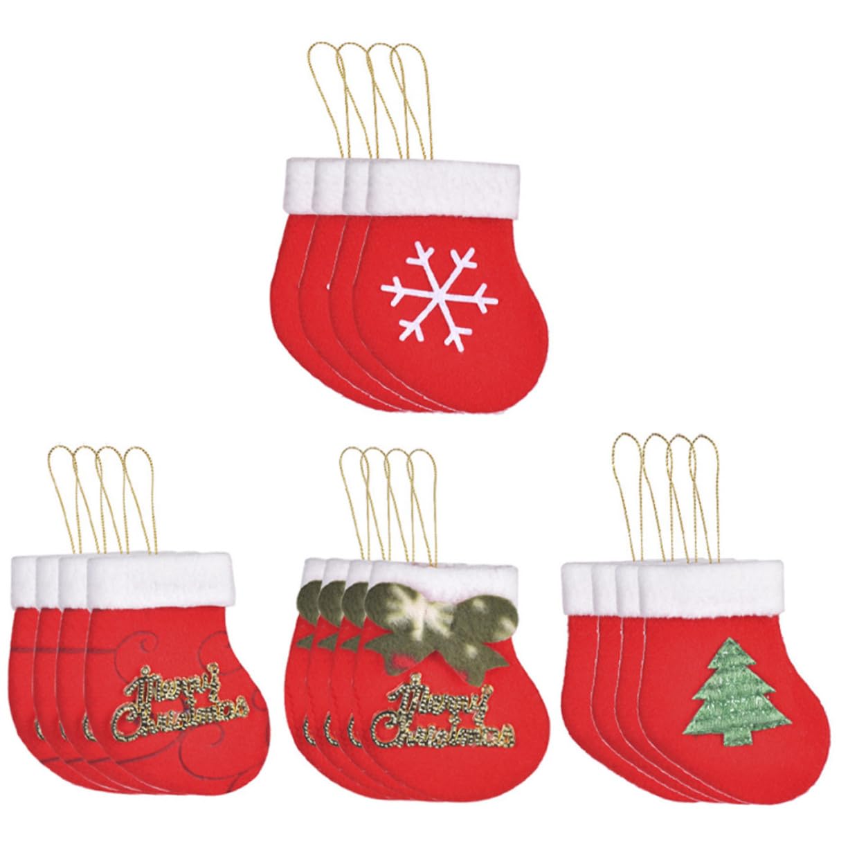 Chaussettes de Noël pour sapin lot complet pour réussir sa décoration