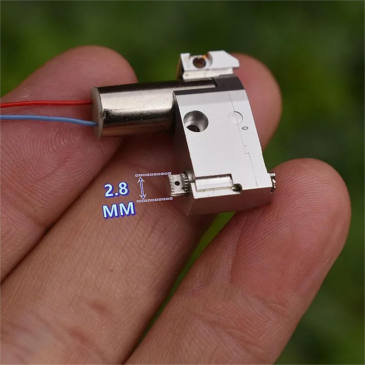 1pcs Full Metal Gearbox Gear Motor DC 2V-3.7V 3V 49RPM Slow Speed 716 Coreless Motor CNC Aluminum Alloy 6g Car Boat Servo Engine