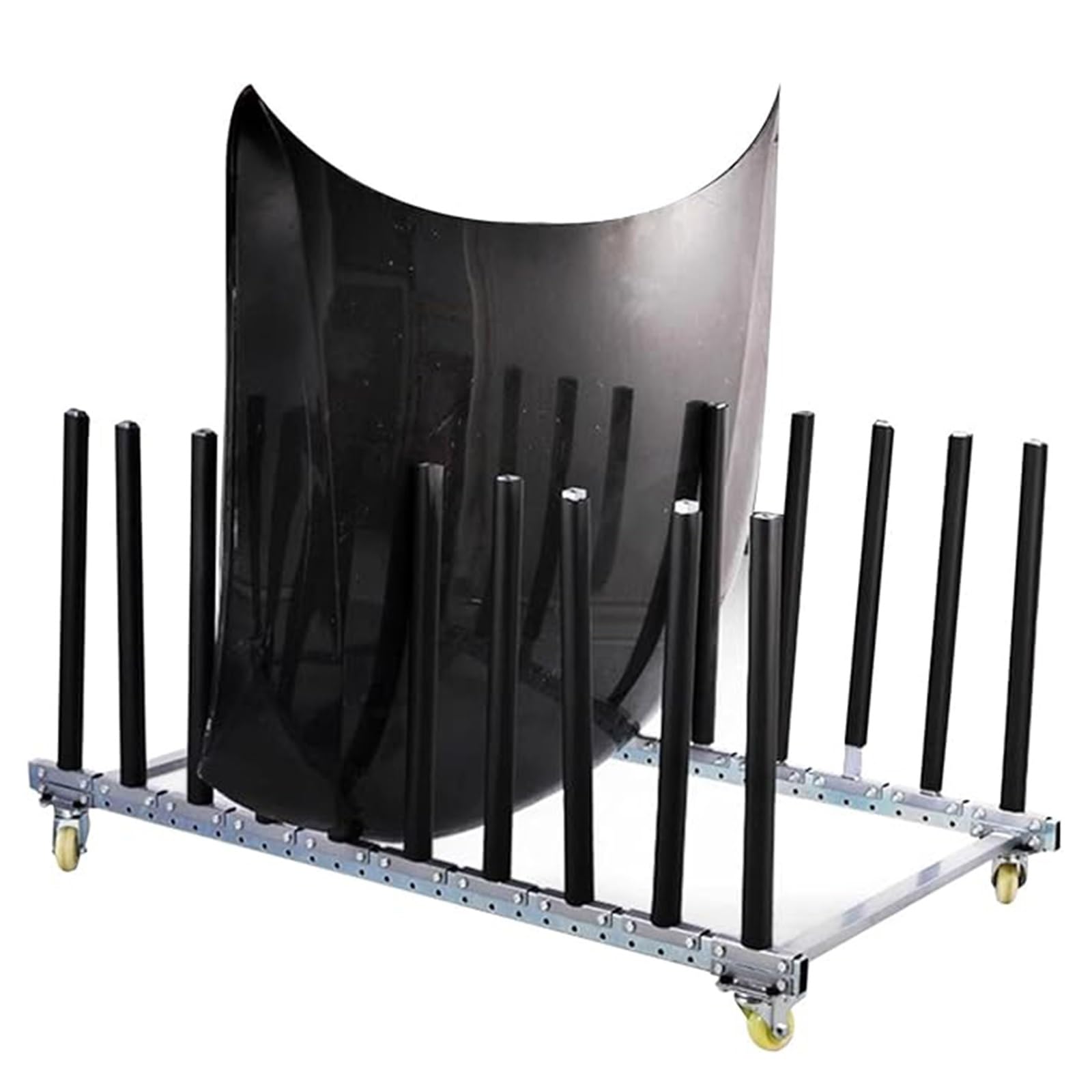 Repair Shops/Garages/Workshops Auto Pating Rack, Black Adjustable Paint Stands Auto Body with Swivel Caster, Heavy Duty Mobile Automotive Paint Stand