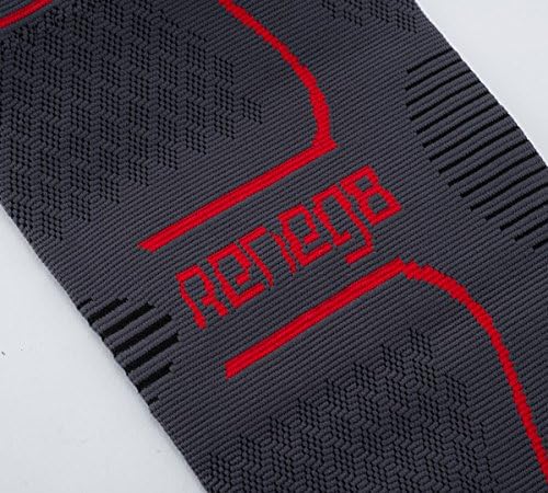 Knee Brace Support Sleeve with Comfort Compression Includes 3 Round Reusable Gel Hot or Cold Ice Packs for the Ultimate Injury Recovery & Joint Pain Relief by RENEG8