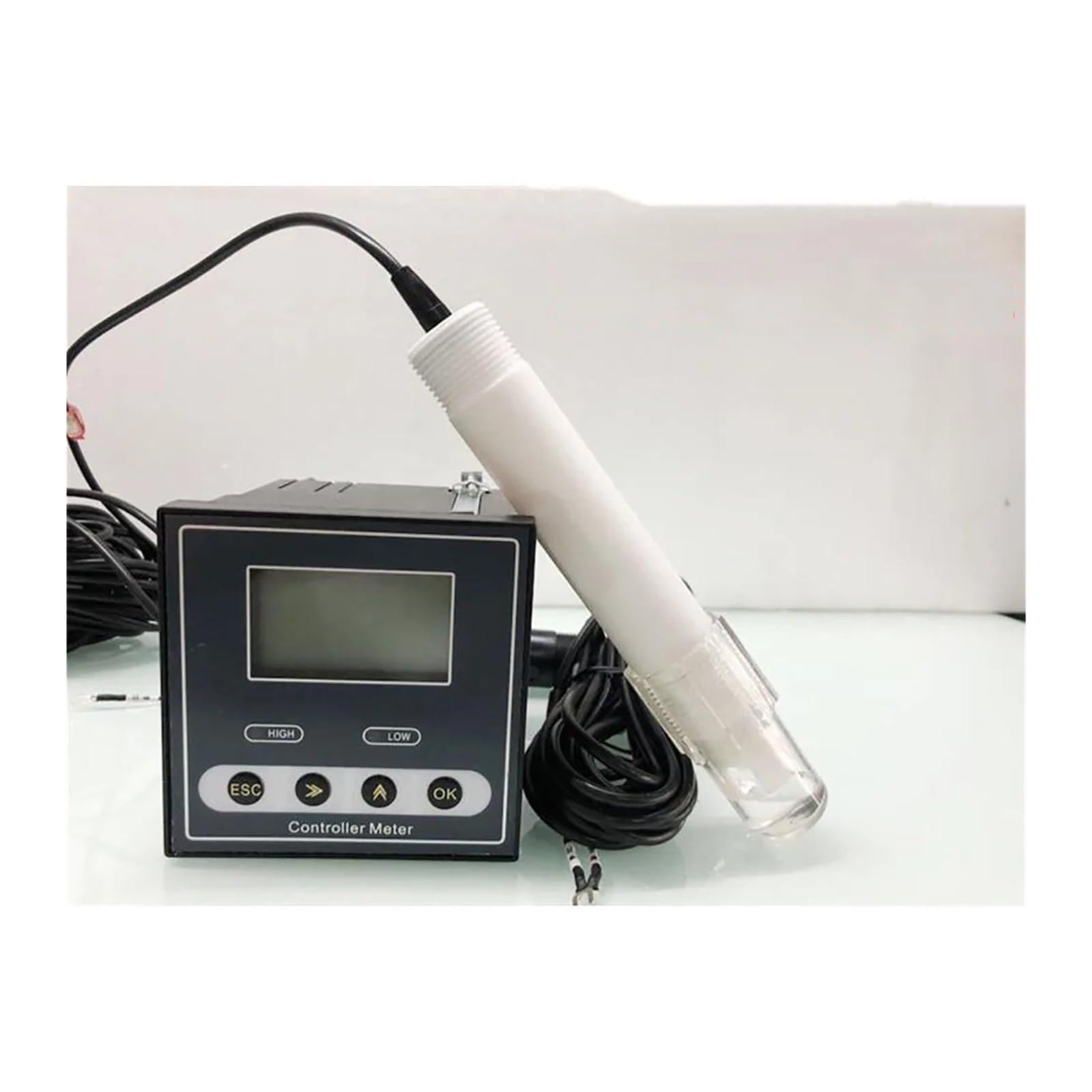 kits de prueba de suelo, Medidor de pH, contdor en línea con RS485, Ralay Out, precio más bajo, medidor y EC hidropónico automático(Silver 2PCS)