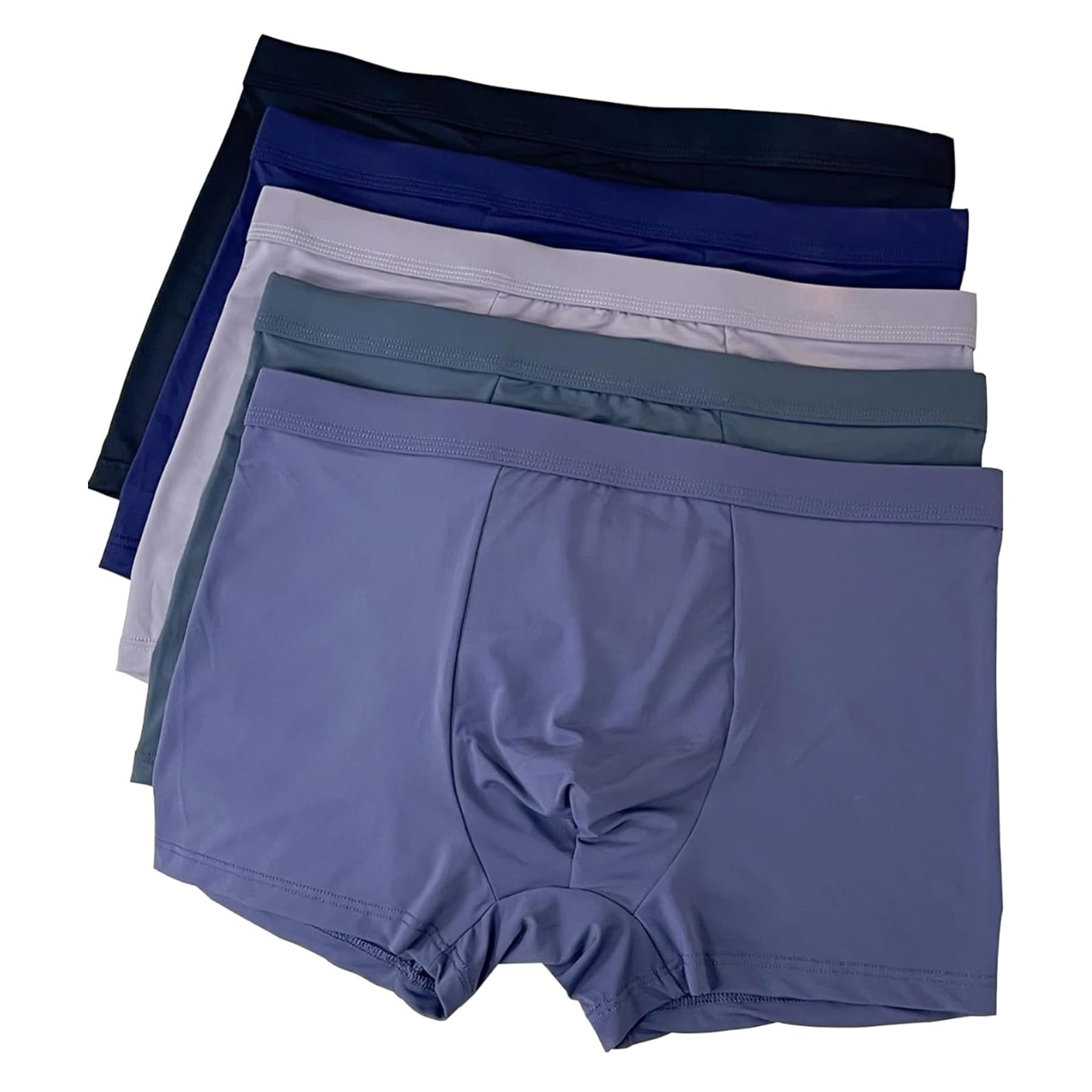 Men’s Ultra Soft Microfiber Boxer Briefs | Stretchable Trunks with Breathable Pouch | Random Colors-image-49