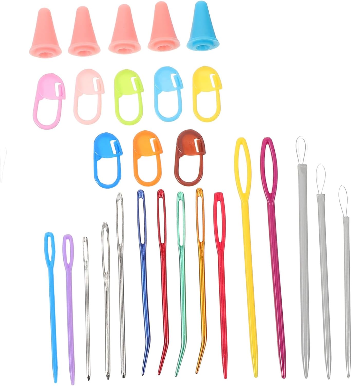 VILLCASE 1set Eye Darning Needles for Hand Sewing Knitting and Craft Projects and Needles for Yarn and Use Approx