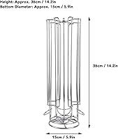 Vista 5 de Soporte para cápsulas de café, soporte giratorio giratorio para cápsulas de café, organizador de cápsulas de café para Dolce Gusto Smooth Silver