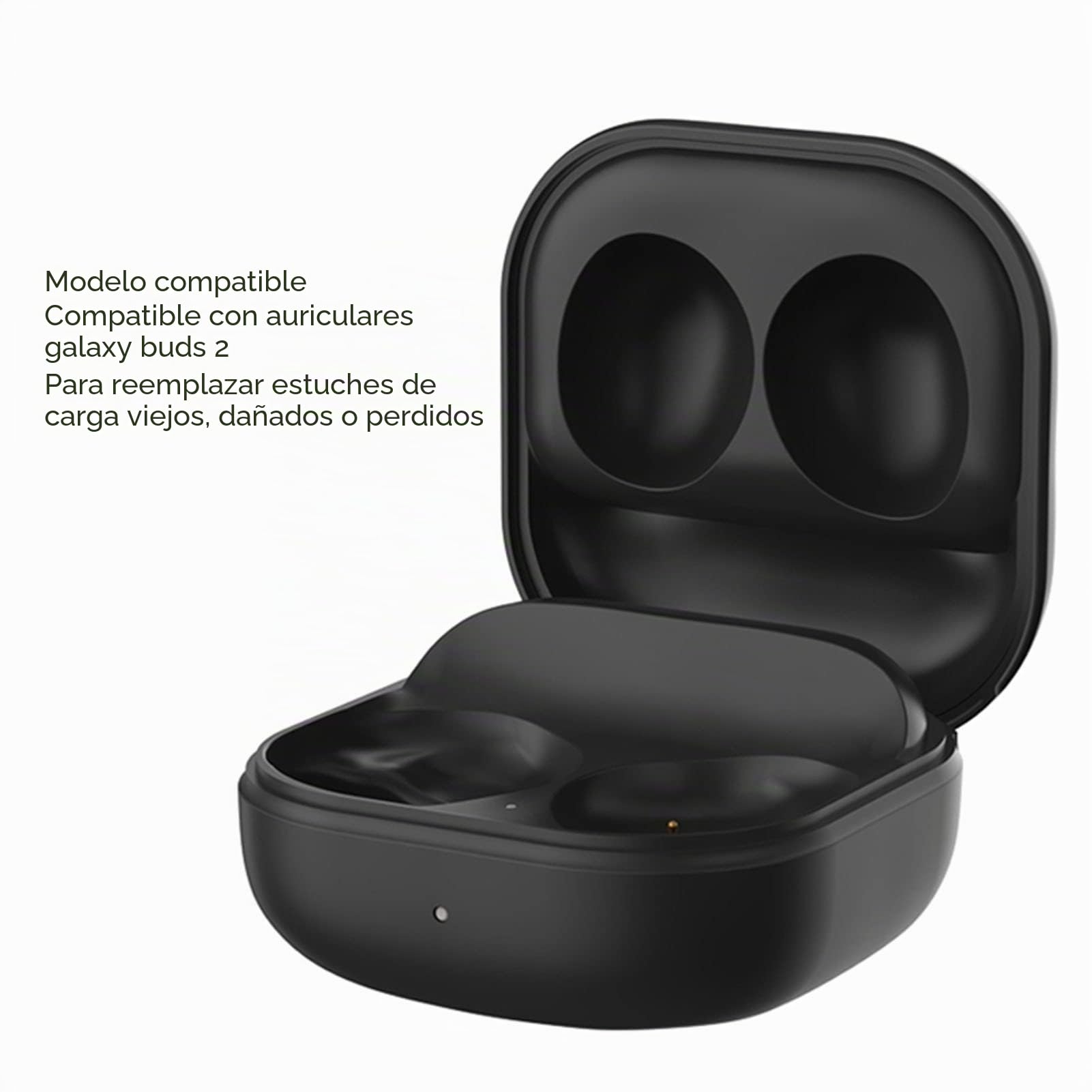 Estuche de Carga para Galaxy Buds 2, 700 MAh Estuche de Cargador Inalámbrico Reemplazo de la Estación de Acoplamiento para Samsung Galaxy Buds 2