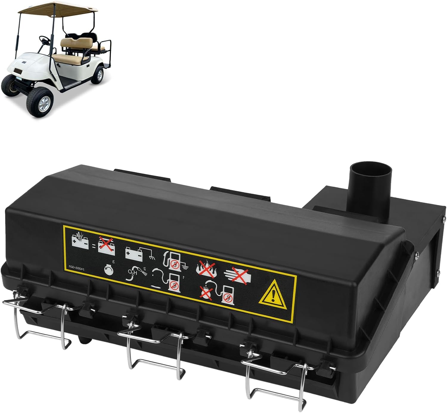 DRIVE UP EZGO Air Box Filter Assembly, TXT Air Filter Housing with Air Filter Element, Filter Cover and Housing, Fits EZGO 1994-2005 Gas Golf Carts with 295cc & 350cc Engine, OEM 72368-G01 72178-G01