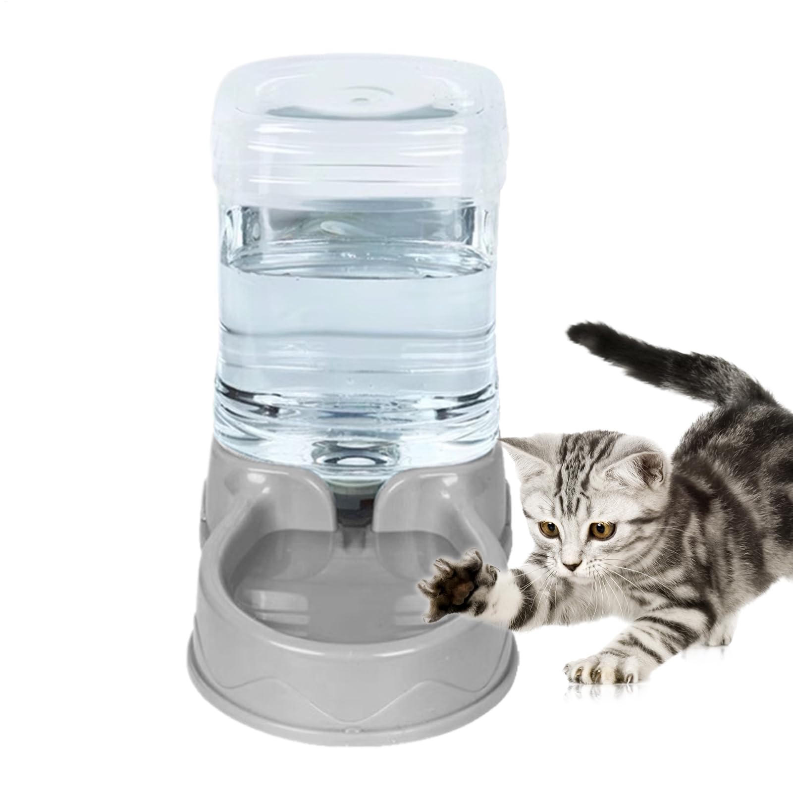 Pet Food & Water Dispenser - 29x27x17cm Large Capacity Automatic Pet Feeder, Food & Water Station For For Small&Medium Dogs Cats, Easily Clean, Travel Supply, Spill-Resistant, No Electricity Required