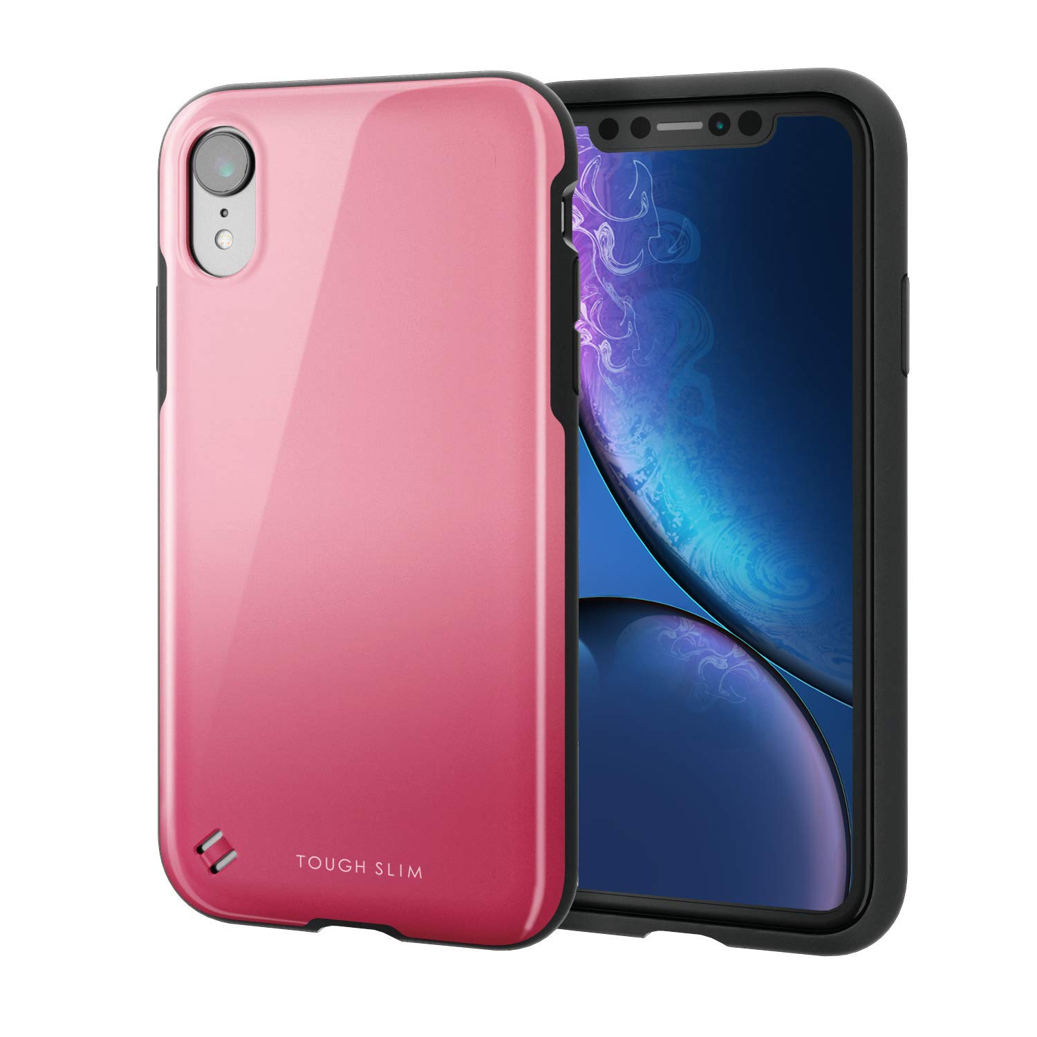 Amazon.co.jp: エレコム iPhone XR ケース 衝撃吸収 TOUGH SLIM リング 