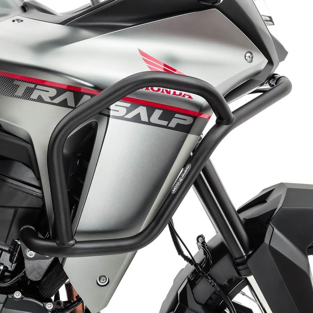 Set Defensas + Faro addicional Compatible para Honda Transalp XL 750 23-25 HG12 Negro