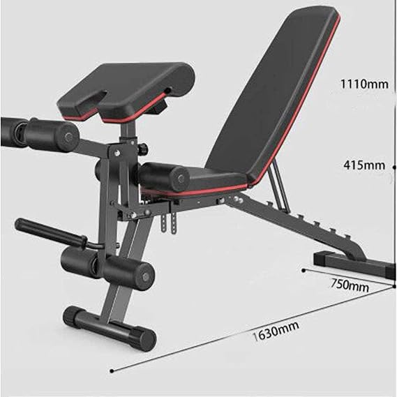 Multi-Functional Weight Bench for Full All-in-One Body Workout – Hyper Back Extension Adjustable Ab Sit up Bench Incline Decline Bench Flat Bench Very Suitable for Fitness Men and Women