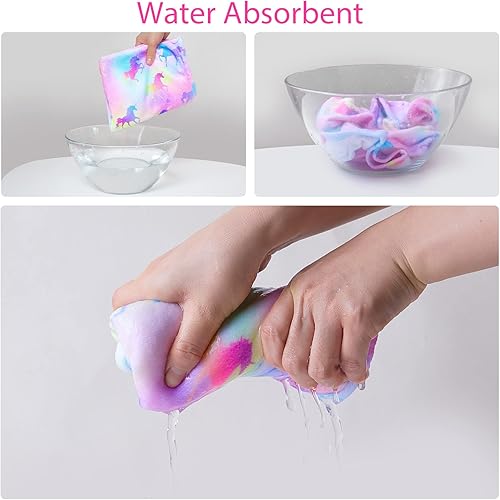 Vista 124 de Basumee Toalla de microfibra para el cabello para niños, paquete de 2 toallas de pelo de secado rápido con turbantes para cabello húmedo, toalla