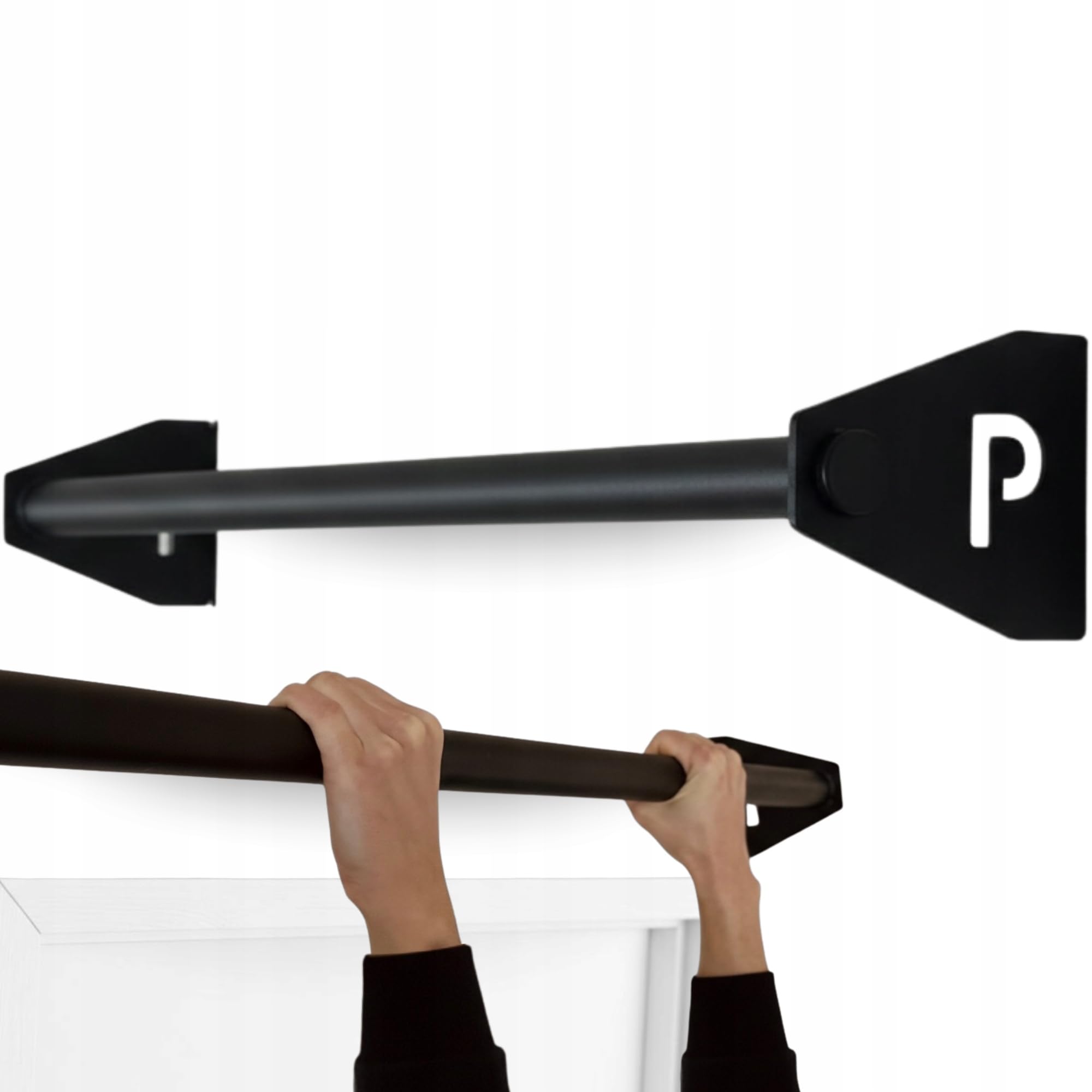 Barra per trazioni da parete – Salvaspazio, in acciaio su telaio della porta fino a 180 kg, 101 cm, fi34 Calisthenics Equipment per la casa