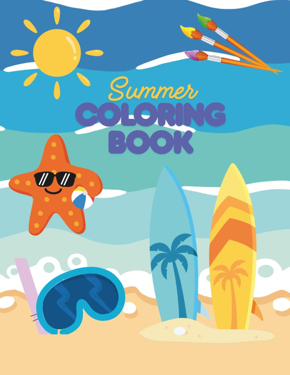 SUMMER COLORING BOOK: Coloring Book for Kids Boys & Girls/Preschool Kindergarten Activities/Activities for Children 2-12 years /Perfect for Toodlers