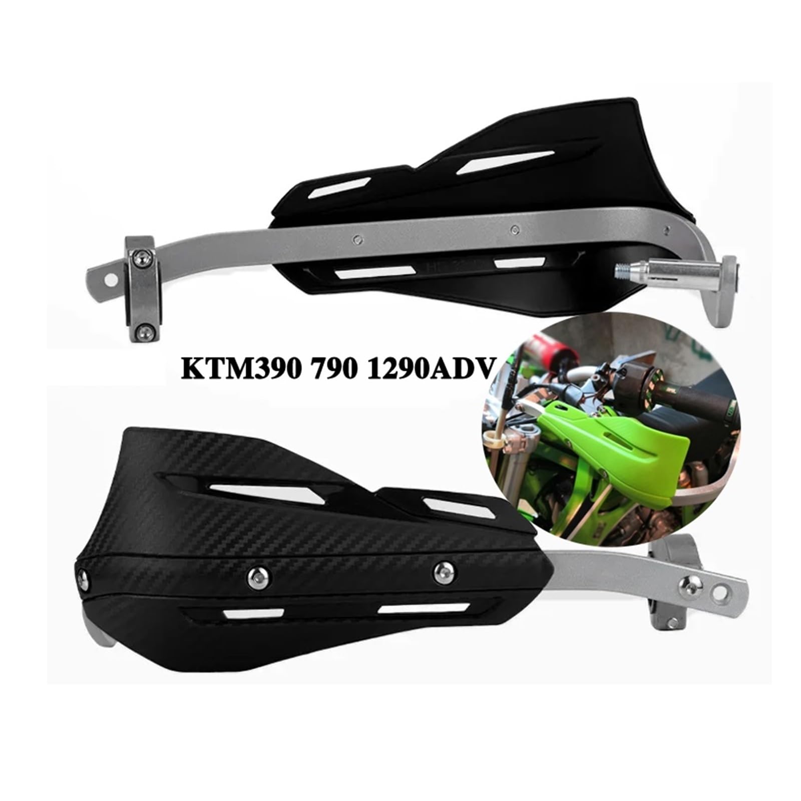 osłony dłoni motocyklowych Motocykla Do KTM 390 790ADV 390 ADV 790 ADV Aluminiowa Wiatroodporna Osłona Dłoni Na Kierownicę, Hamulec Sprzęgło.Szyba Przednia szczotek osłony chwytów(Yellow)