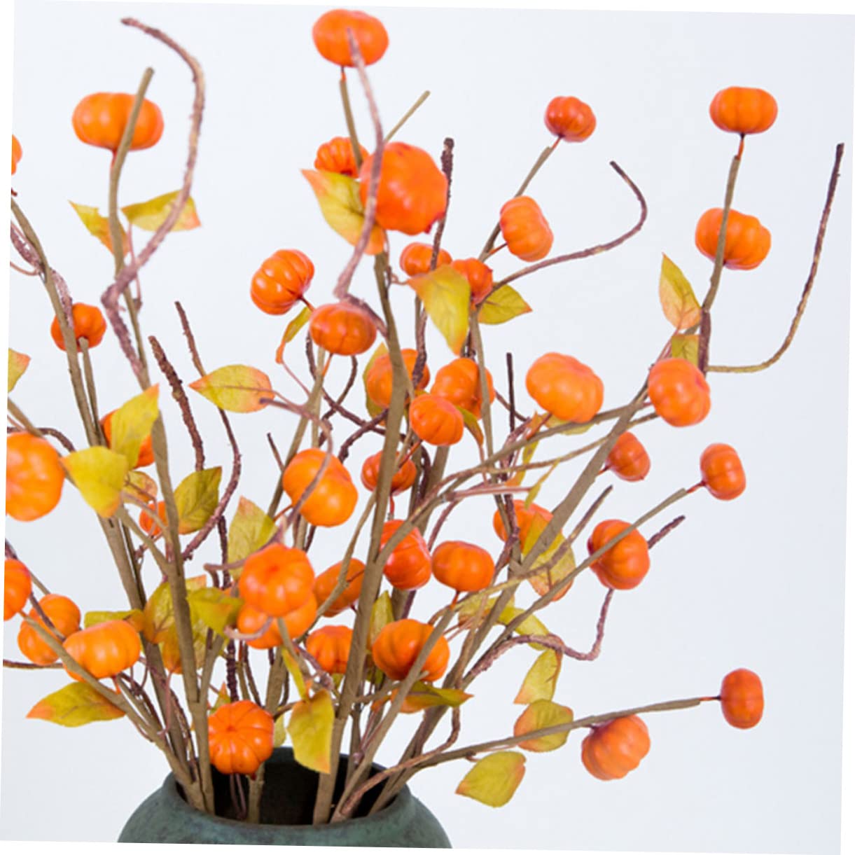 ABOOFAN 6pezzi Decorazione Zucche Artificiali e Bacche Per Composizioni Autunnali Per Ringraziamento e Halloween e Riusabile