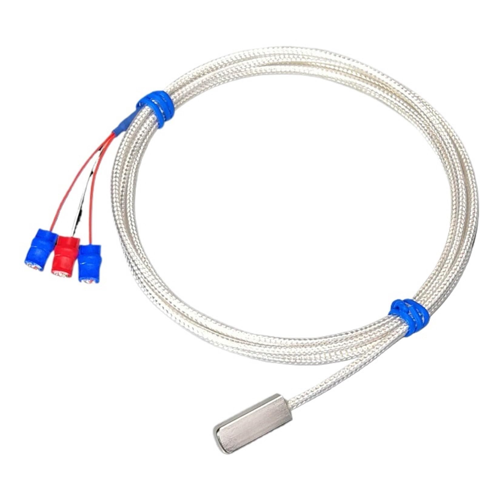 Sensor de temperatura PT100 de superficie, termistor de 3 cables Clase A con línea de 2m 4