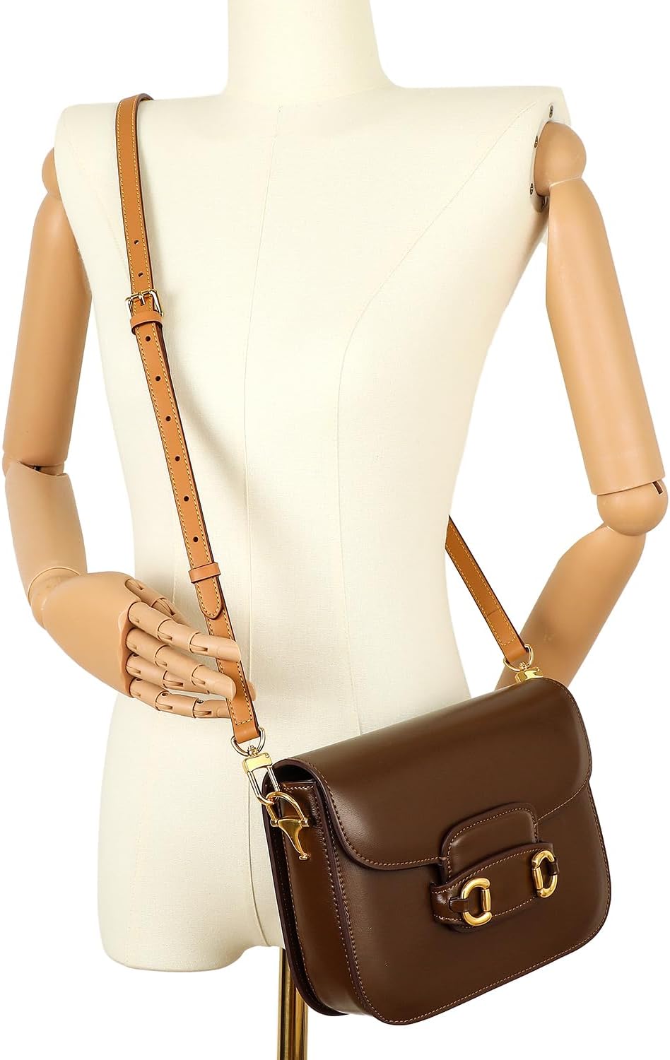 Vachetta Leather Adjustable Crossbody Strap for Leather Shoulder Strap Belt Replacement Suitable for L V Handbags - Image 6