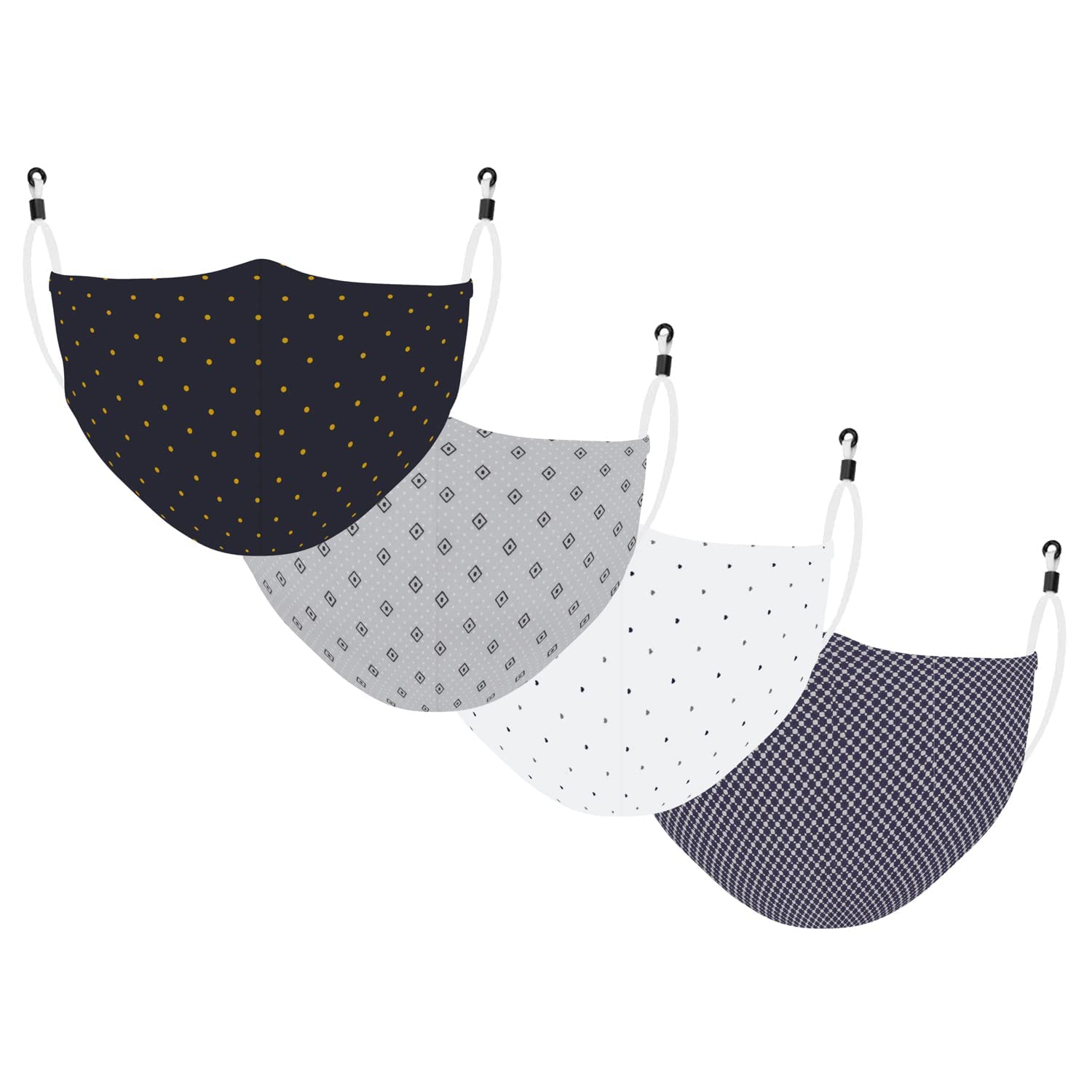 Maple School Combo 3 Layer Reusable, Washable, Anti-Pollution, Anti-Bacterial Cotton Face Mask Combo for Kids, Unisex, Boys, Girls, Size Adjustable Ear Loops (PACK OF 4) (Age 7-14 Years)-image-11