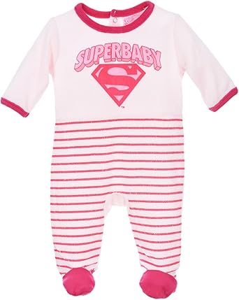 Pyjama Bebe Fille Superbaby Superman Rose De 3 A 23mois 23 Mois Rose Amazon Fr Vetements