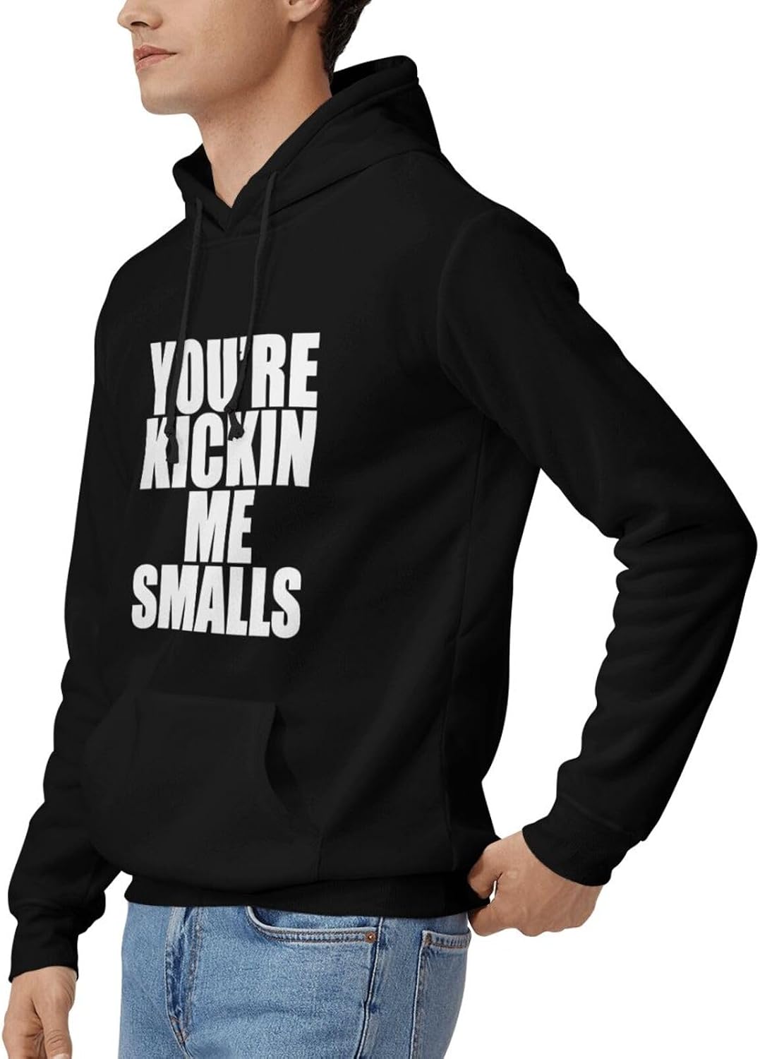 You're Kickin' Me Smalls Men Tops Sweater Polyester Pullover Hoodies Casual Hoody Outwear Jersey Jackets with Pocket