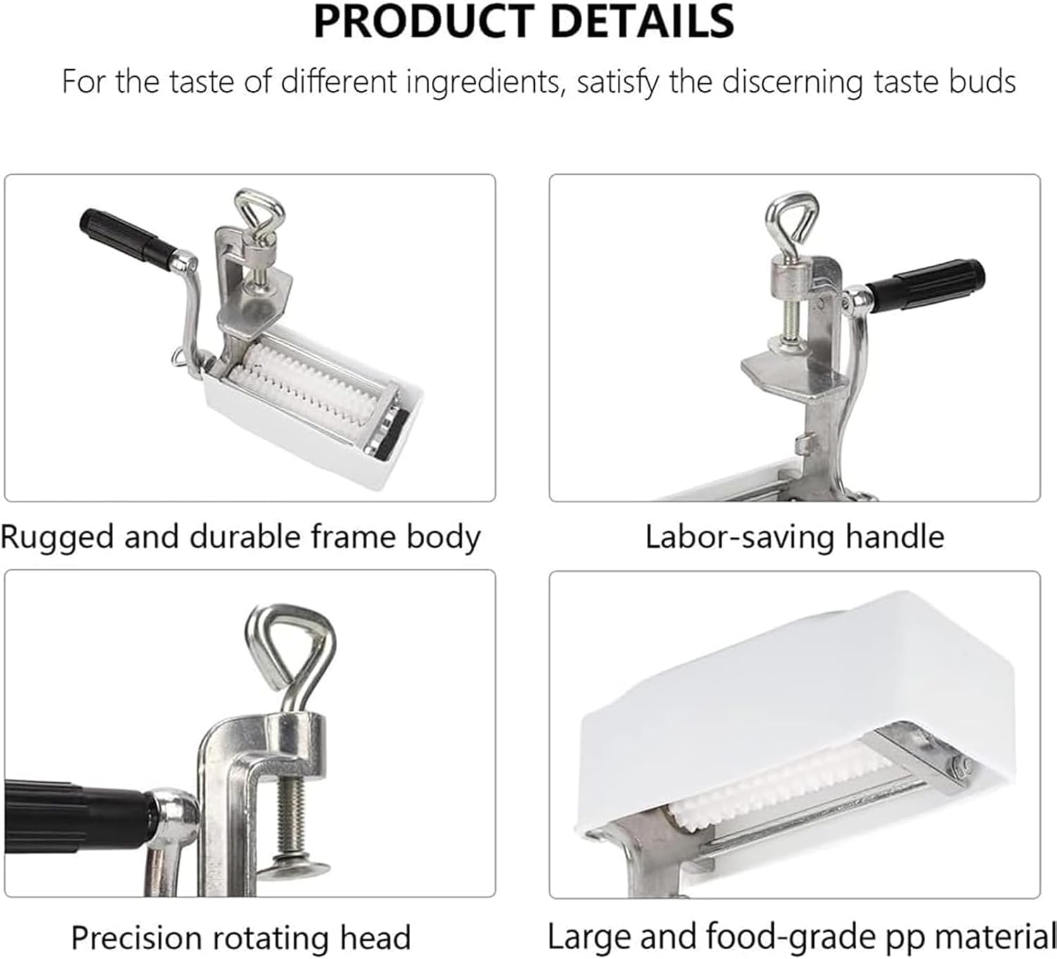 Manual Rolling Meat Tenderizer Machine, Hand Crank Meat Tenderizer Attachment, Commercial Aluminum Tenderizer Tool for Home Kitchen Restaurant School