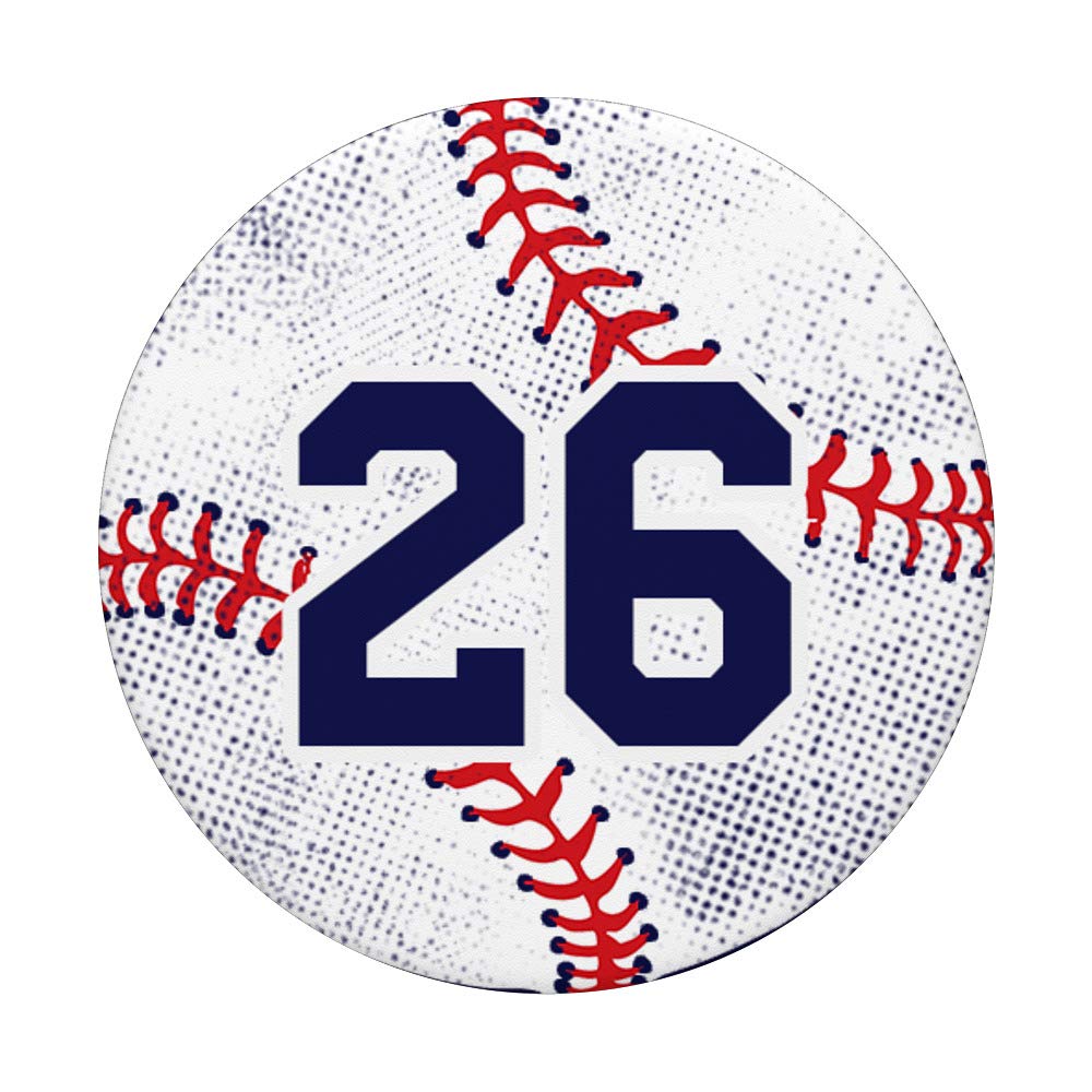 pophopページ Amazon.com: Baseball Number 26 Player Uniform 26th Birthday Blue