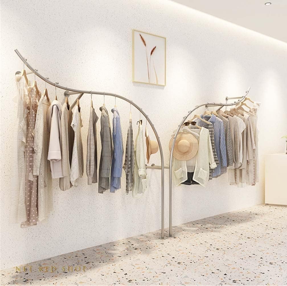 Porte-manteau mural en acier inoxydable pour optimiser les magasins