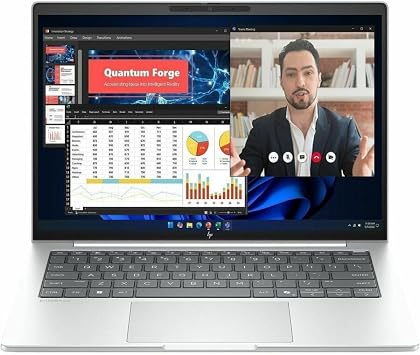 HP EliteBook 8 G2i 14" Copilot+ PC Notebook - WUXGA - Intel Core Ultra 7 Series 3 355-16 GB - 512 GB SSD - English Keyboard - Glacier Silver Aluminum - Intel Chip - 1920 x 1200 - Windows 11 Pro -