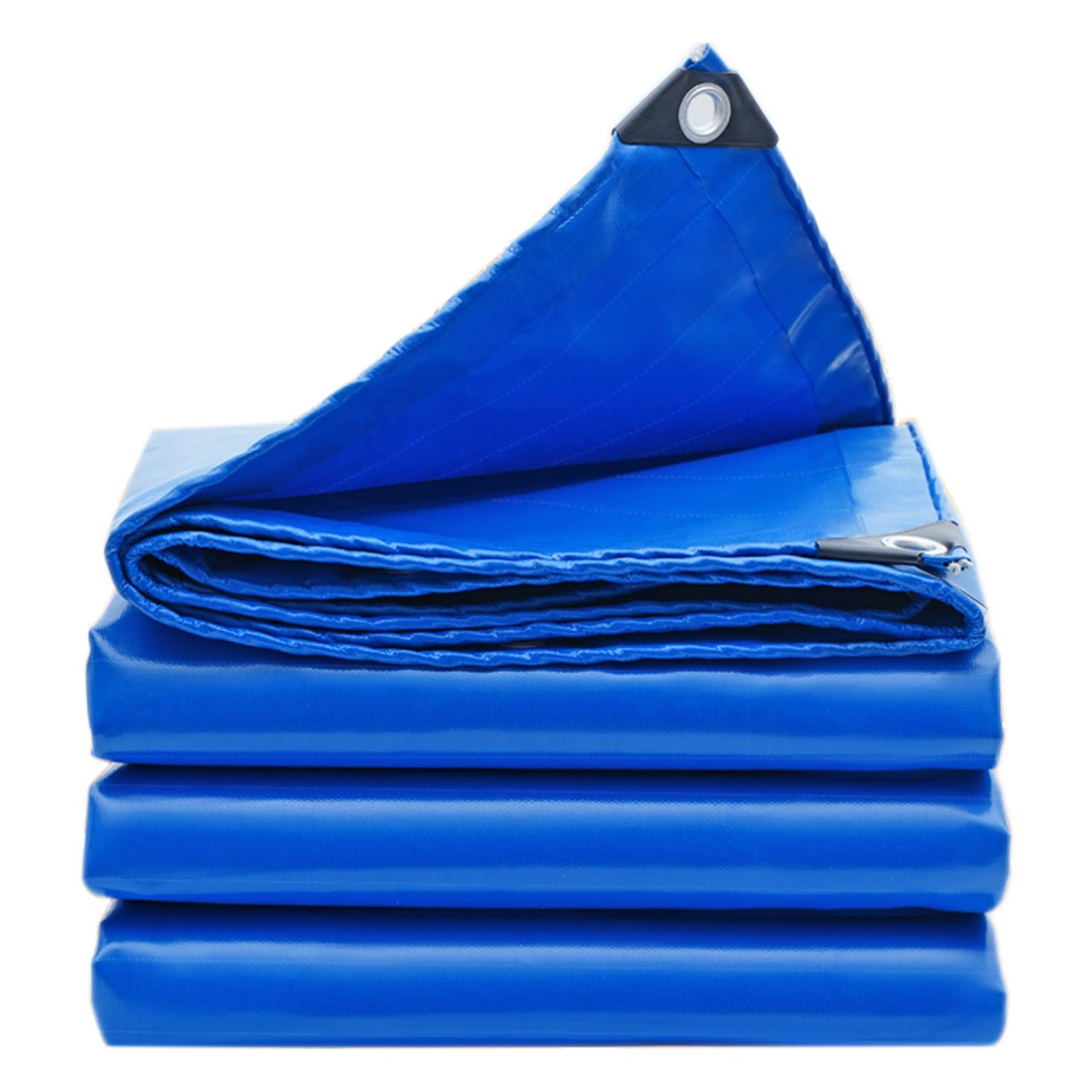 Bâche imperméable 1,8 x 2,7 m de protection bleue robuste 0,45 mm