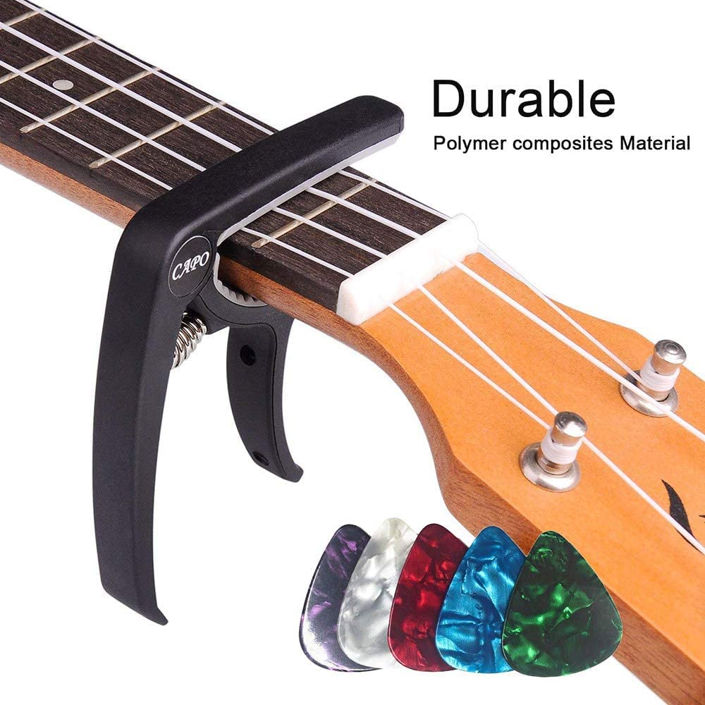 Certificación de seguridad Certificación de seguridad Clips de afinación de guitarra Clave de cambio rápido Capo Clavadora de guitarra Púas de guitarra profesional Capo, for piezas de accesorios de gu