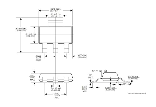 Miniatura 3 de Regulador lineal de baja caída fija ajustable de 70 piezas, incluyendo AMS1117-1.2V AMS1117-1.5V AMS1117-1.8V AMS1117-2.5V AMS1117-3.3V AMS1117-5V