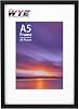 A5 Black Frame 14.8x21 cm, Acrylic Photo Frame with 9x14 cm Mount, A5 Picture Frame with Stand Tabletop or Wall Hanging