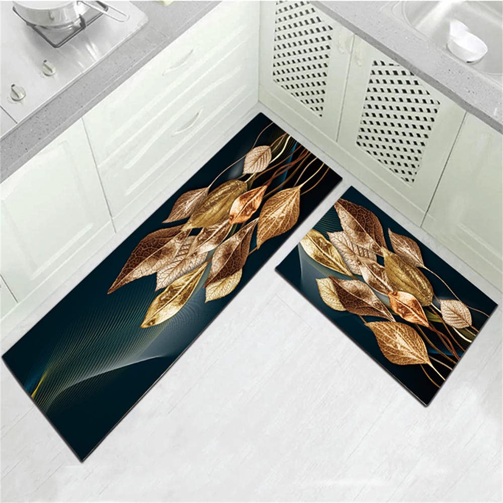 Tappetini Cucina Antiscivolo AVJWWD 2 Pezzi - Set Lavabile 40x60cm E 40x120cm - 8
