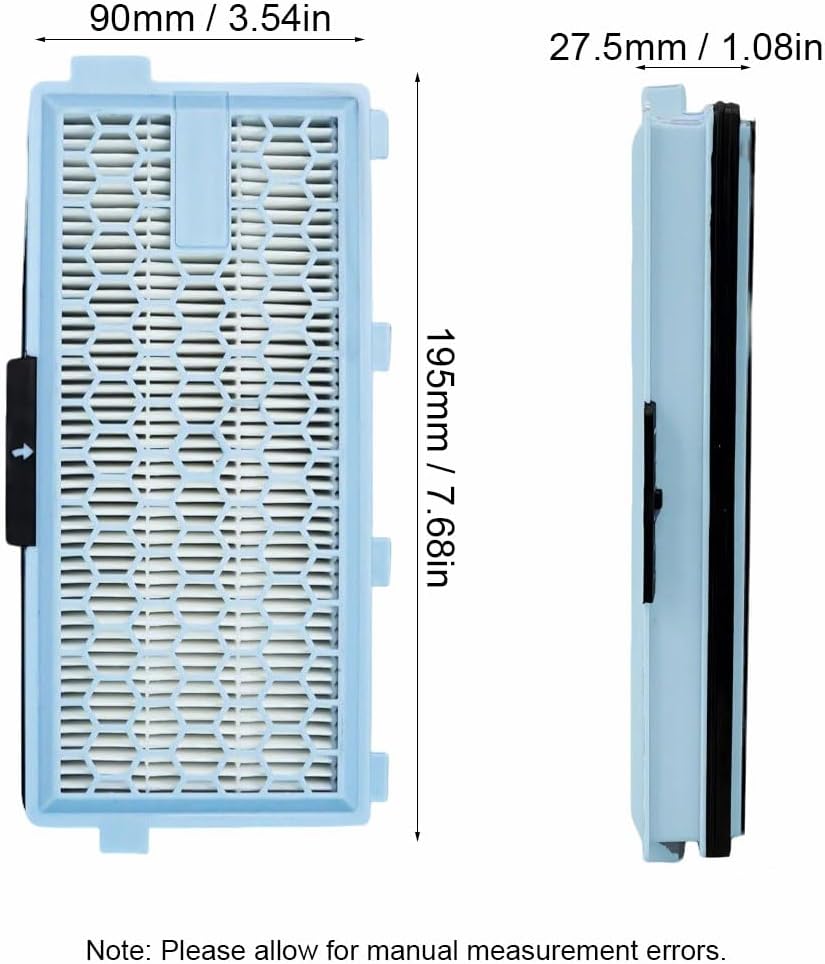 SagaSave Active Filter Suitable for Model SF-HA 50, Compatible with Miele S4, S5, S6, S8, S8000, S8999, S6000, S6999, S5000, S4000, S4999, the Entire C2 Series, the Entire C3 Series, C1 Compact