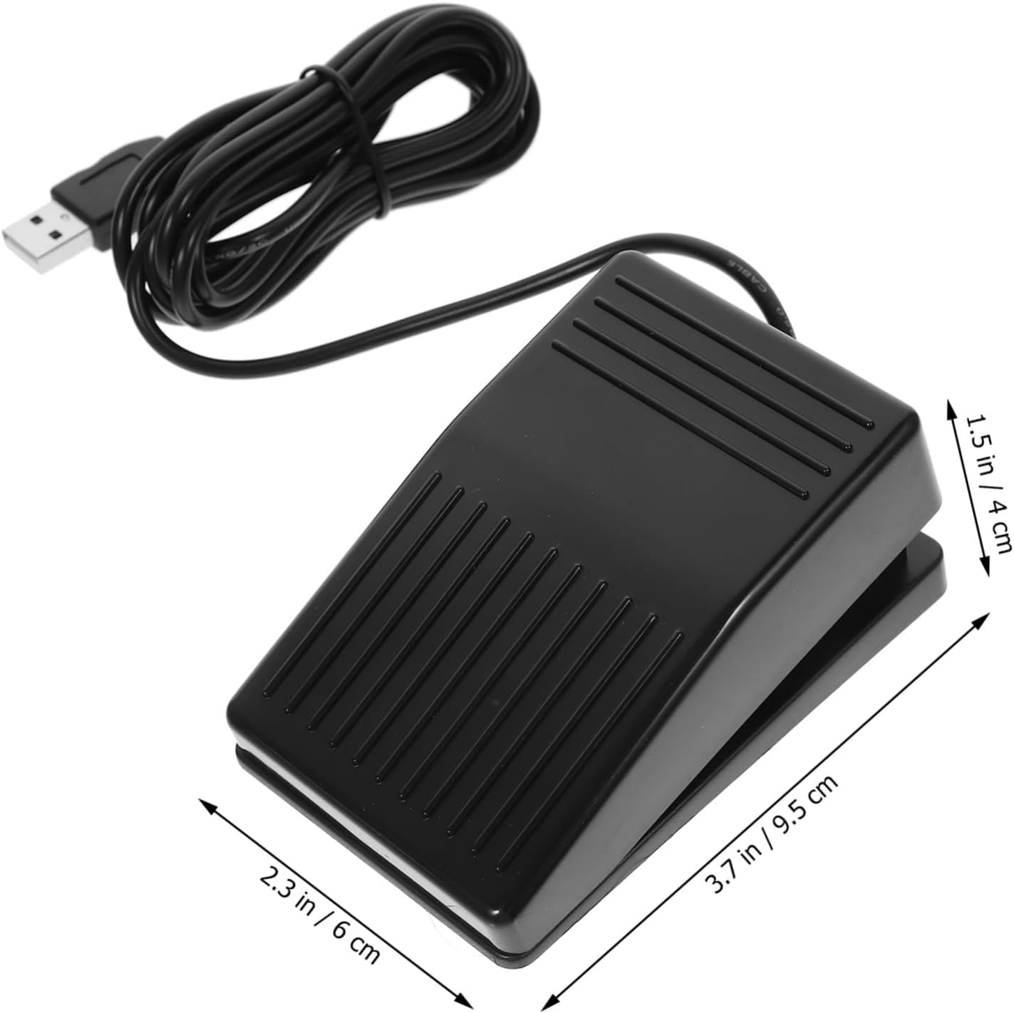 BESTonZON Foot Pedal Footswitch Usb for Laptop Keyboard Control Tap Sustain Mag Switches Industrial Use Game Hospital Factory Test Instrument