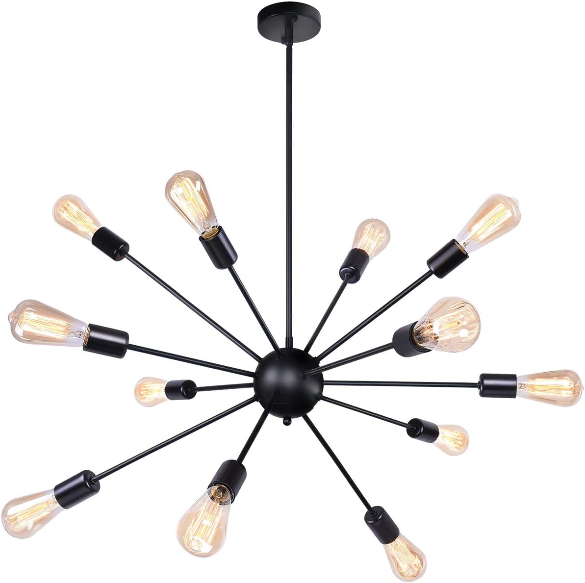 Blасk Frіdау - 40% оƒƒ Merbotin 12 Lights Black Sputnik Chandeliers Mid Century Semi Flush Mount Ceiling Light Modren Hanging Lighting Fixture for Dining Room Kitchen Island Living Room Bedroom, Black Blасk Frіdау - 40% оƒƒ Merbotin 12 Lights Black Sputnik Chandeliers Mid Century Semi Flush Mount Ceiling Light Modren Hanging Lighting Fixture for Dining Room Kitchen Island Living Room Bedroom, Black