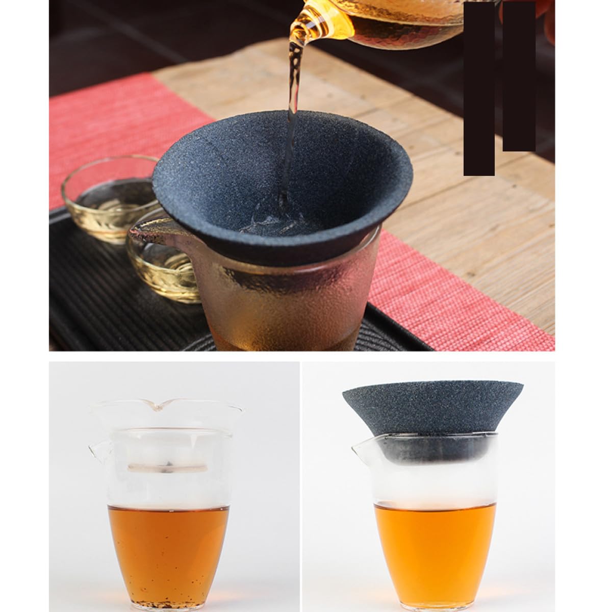 Taza de Filtro de Café de Cerámica, Filtro de Té No Poroso Acabado Fino y Forma Única para Hogar y Restaurante