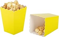 Vista 12 de We Moment Caja de papel kraft para palomitas de maíz, contenedor de cartón para palomitas de maíz, para fiestas, paquete de 36