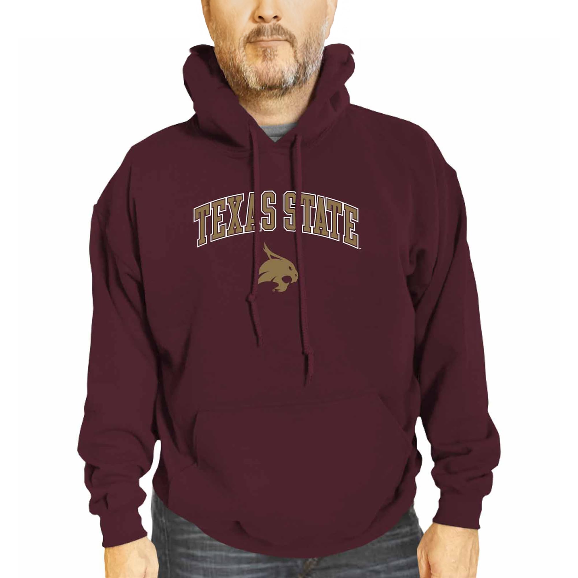 Sudadera unisex NCAA granate con capucha manga larga Campus Colors XL 7
