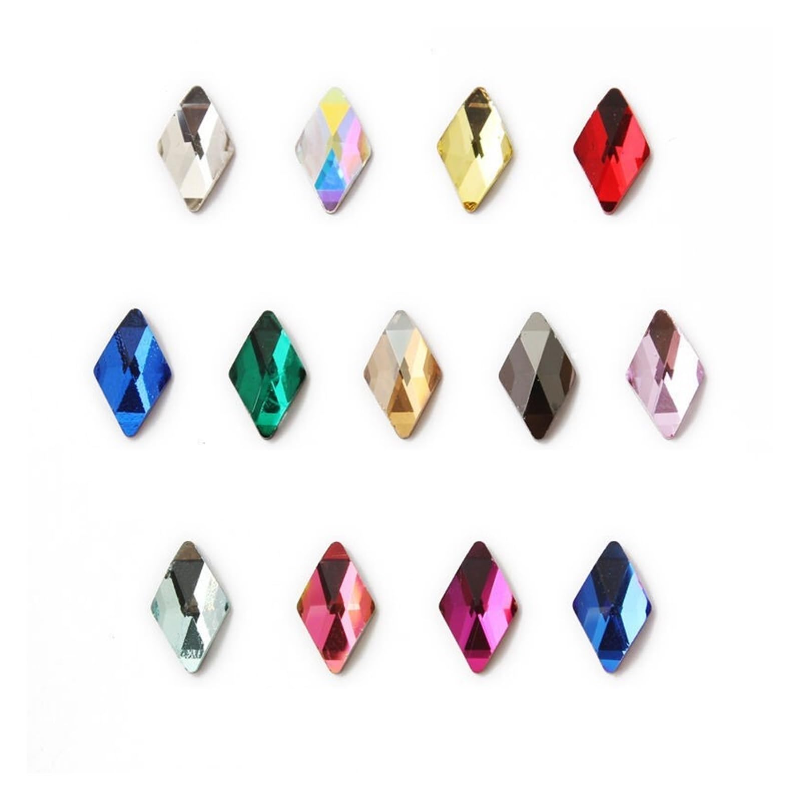 3D Nail Art Rhinestones Rhombus Flatback Crystal 6x10mm Nail Art Manicure