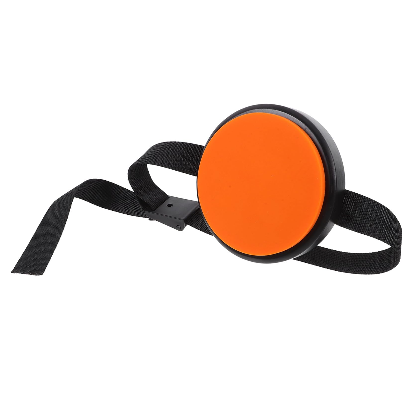 Kisangel Almohadilla Portátil De Práctica Para Batería Correa Ajustable, Silicona Naranja Resistente, Pad Silencioso Para Entrenamiento En Casa y Práctica Musical