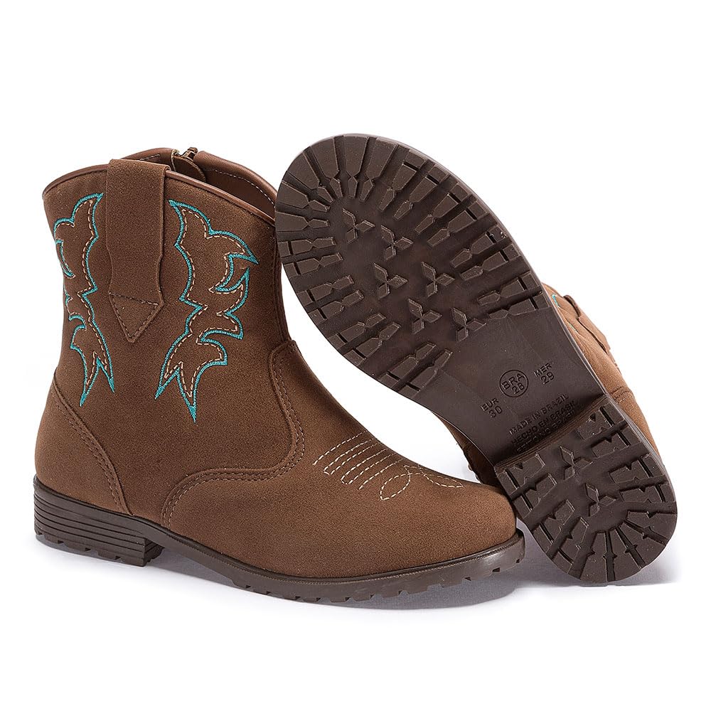 Bota Infantil Texana Country Feminina Marrom Bordada em promoção! Veja a oferta e mais achadinhos de Botas & Galochas Infantis 5 Hoje é o melhor dia para comprar Bota Infantil Texana Country Feminina Marrom Bordada com aquele preço maroto! Promoção! Aproveite a oferta! 5