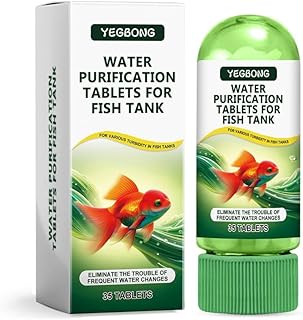 Potente tableta de purificación de agua para acuario, tabletas portátiles Purif para tanque de agua de peces, rápida