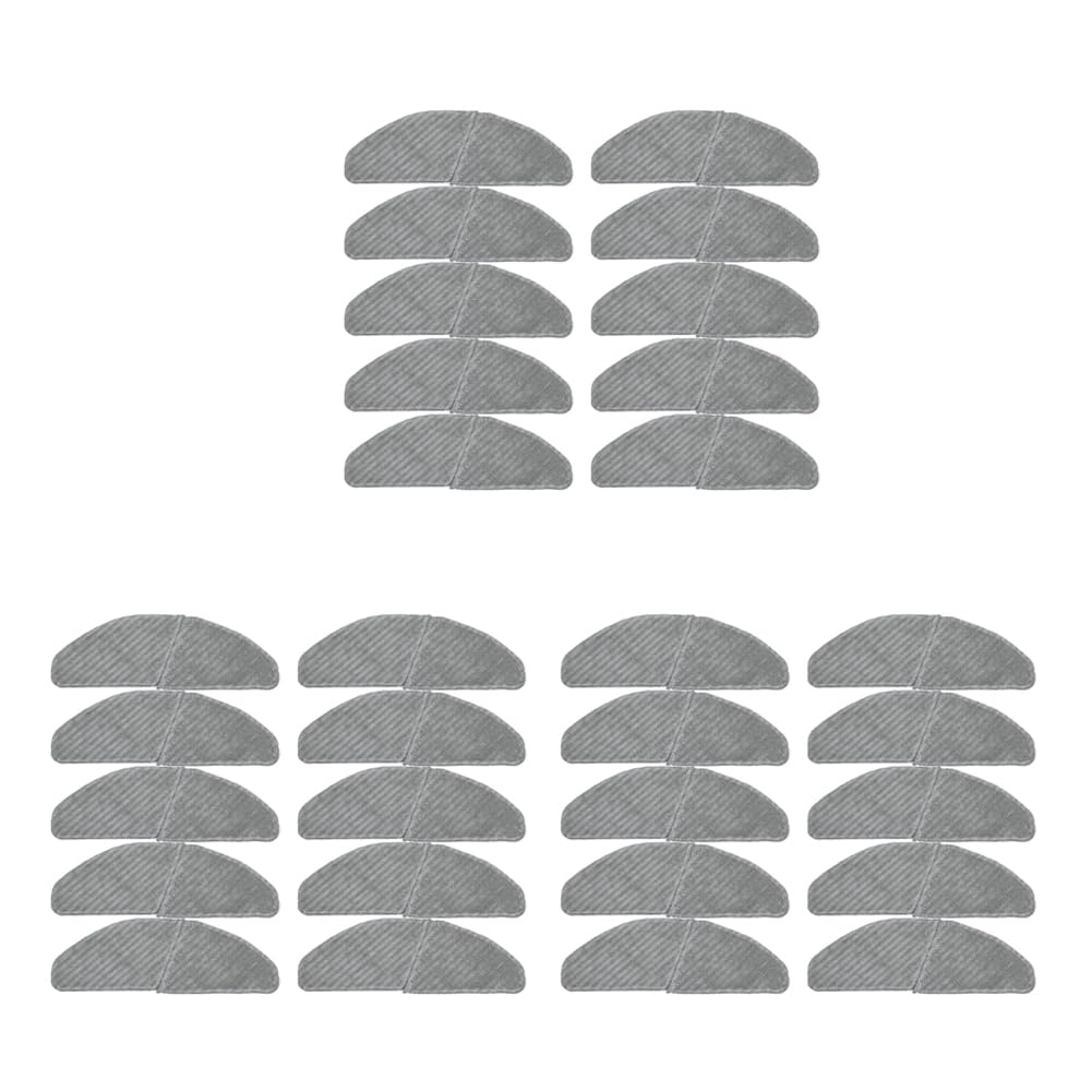 Vjsujehgy 30X Cleanable Microfiber Mop Cloths Replacement Parts for S8+ M7 Pro Robotic Vacuum Cleaner