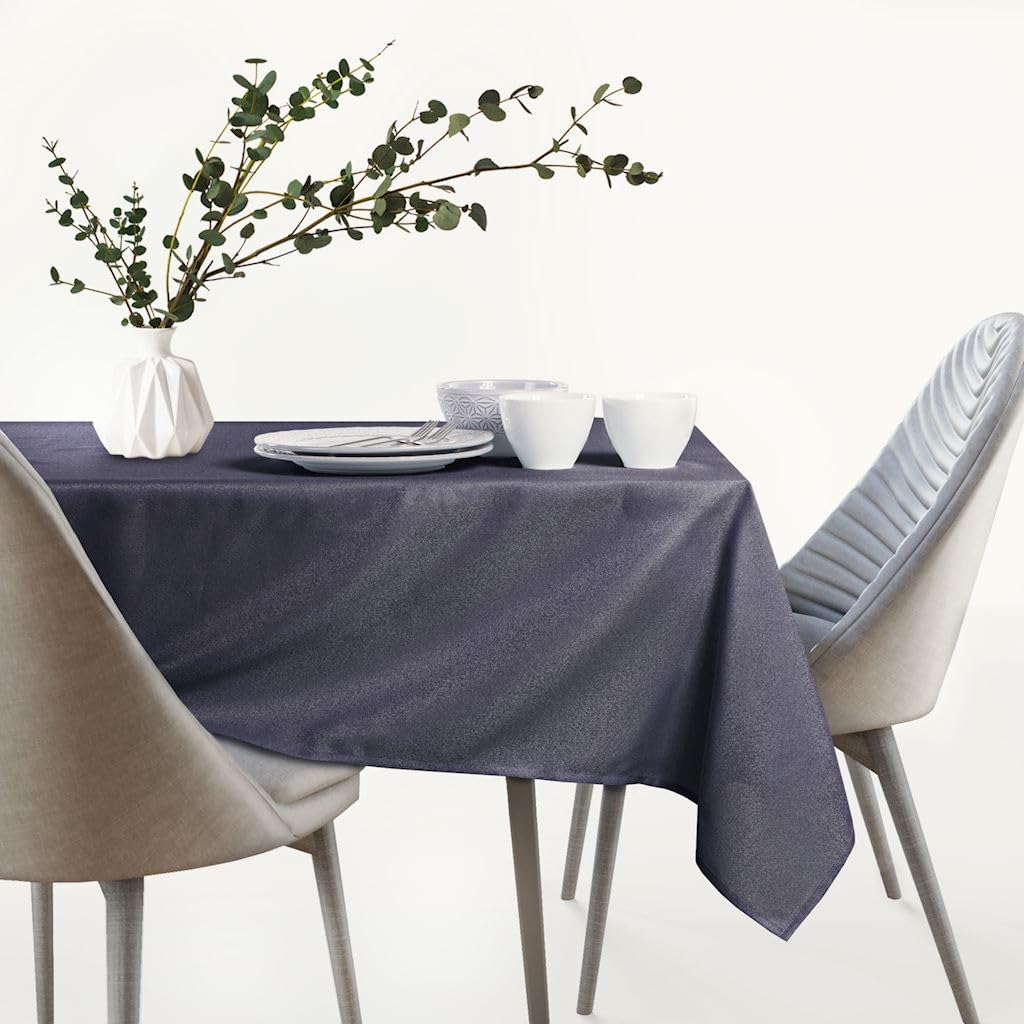 AmeliaHome Tablecloth 40 x 40 cm Table Cloth Stain Protection Lotus Effect Washable Water-Repellent Shiny Smooth Lavender Empire - Image 4