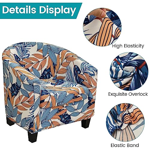 Jinayana 2 Piece Tub Chair Covers, High Stretch Bucket Slipcover - Image 4